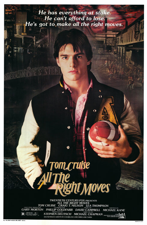 all the right moves 1983 one sheet poster rolled